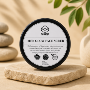 Men glow face scrub